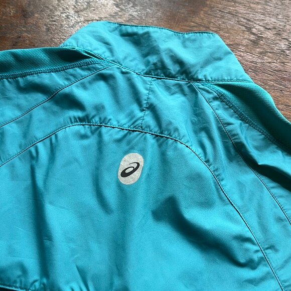 ASICS Women's Running / Windbreaker Full Zip Jacket Teal Blue : Size: Large - Picture 4 of 9